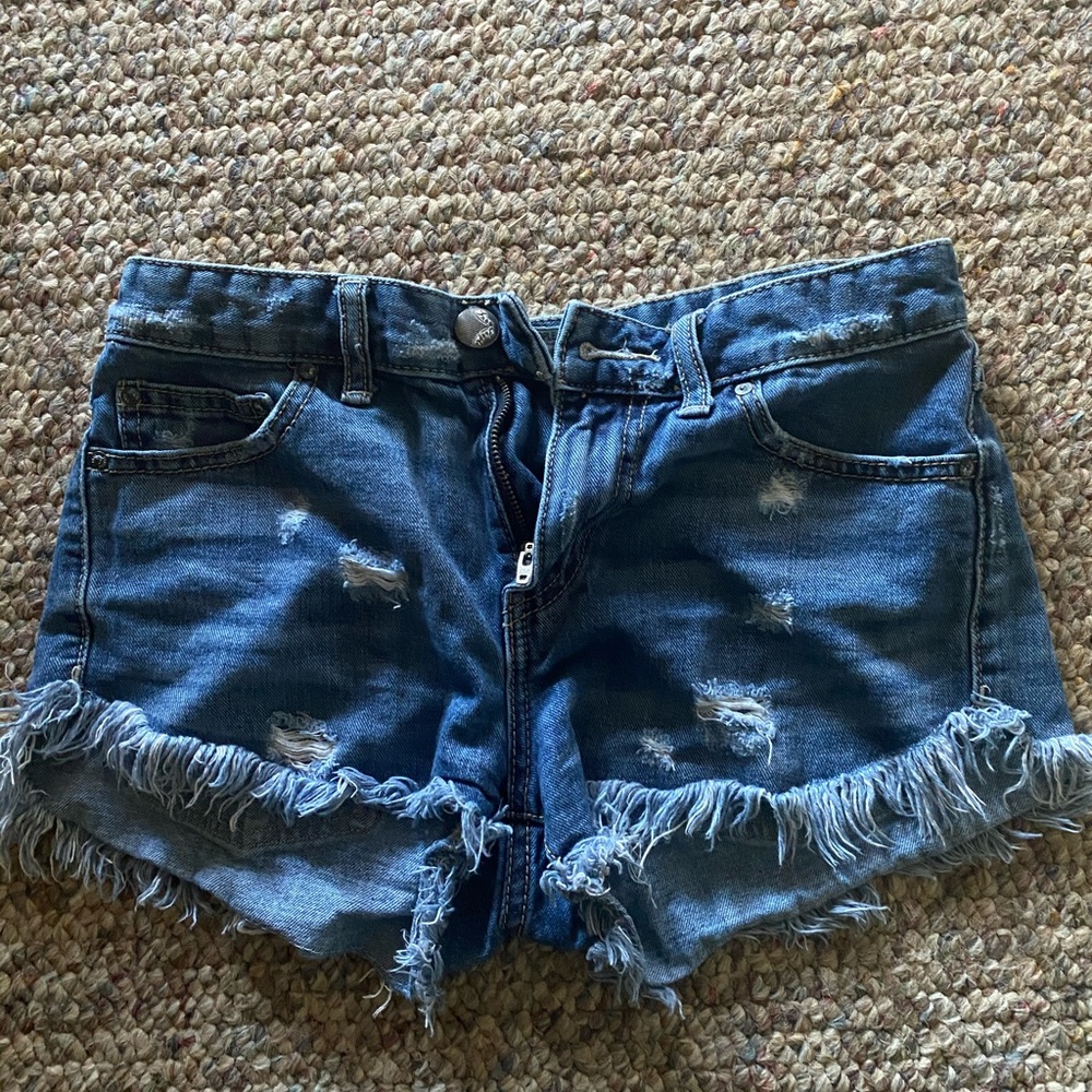 Free people Jean shorts size 25